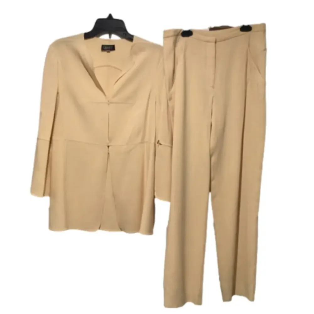 Vintage Chado Ralph Rucci 2-Pc Dress Pant Suit Jacket Pants Work Office Y2K sz 6